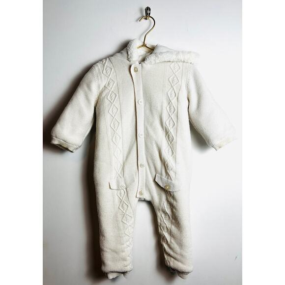 Mayoral Winter White Baby Hooded Pramsuit 18 months Snow Winter Cozy - Picture 5 of 11